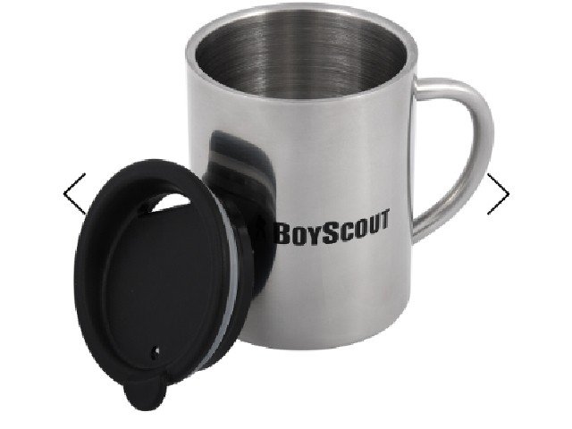 Термокружка BOYSCOUT 360мл с крышкой Нерж сталь 61137